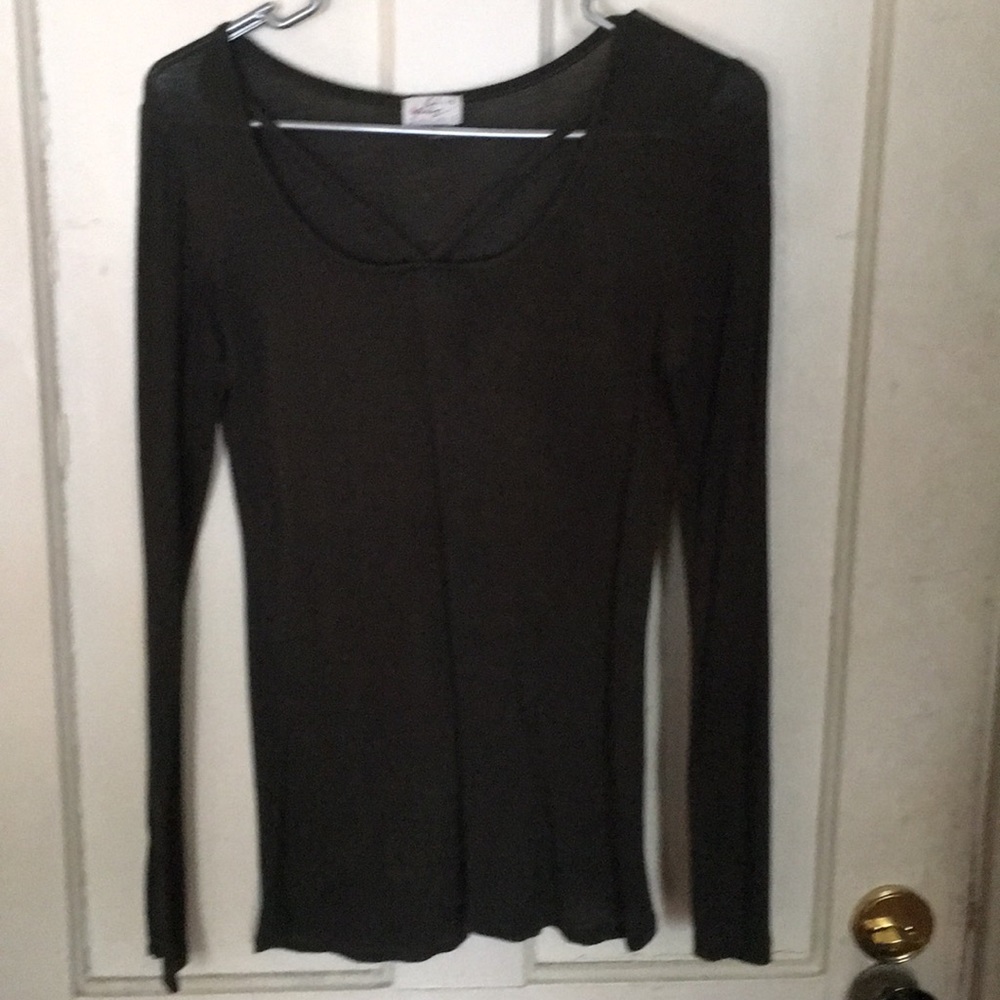 Long sleeve cotton shirt! Hunter green color